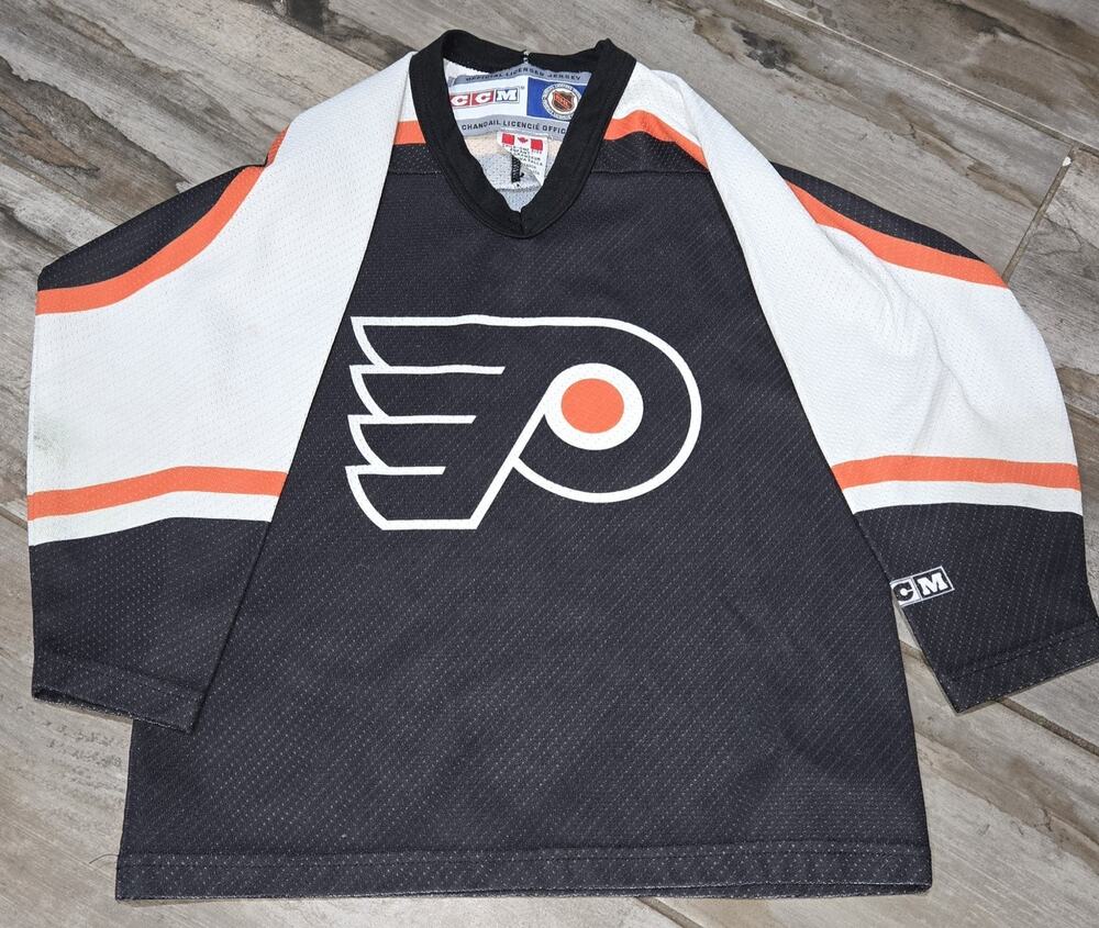 Philadelphia Flyers CCM Youth Hockey Jersey Black Orange CHILD ONE SIZE
